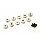 D4 mm brass collets with pin screw (10 pcs)